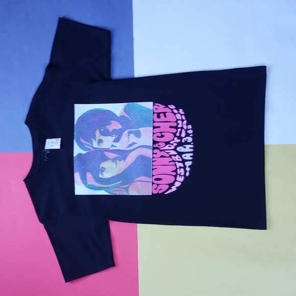 Sonny & Cher Other - Official Sonny & Cher Westbury Music Fair Mar.3.68 Vintage Style Band Tee Unisex